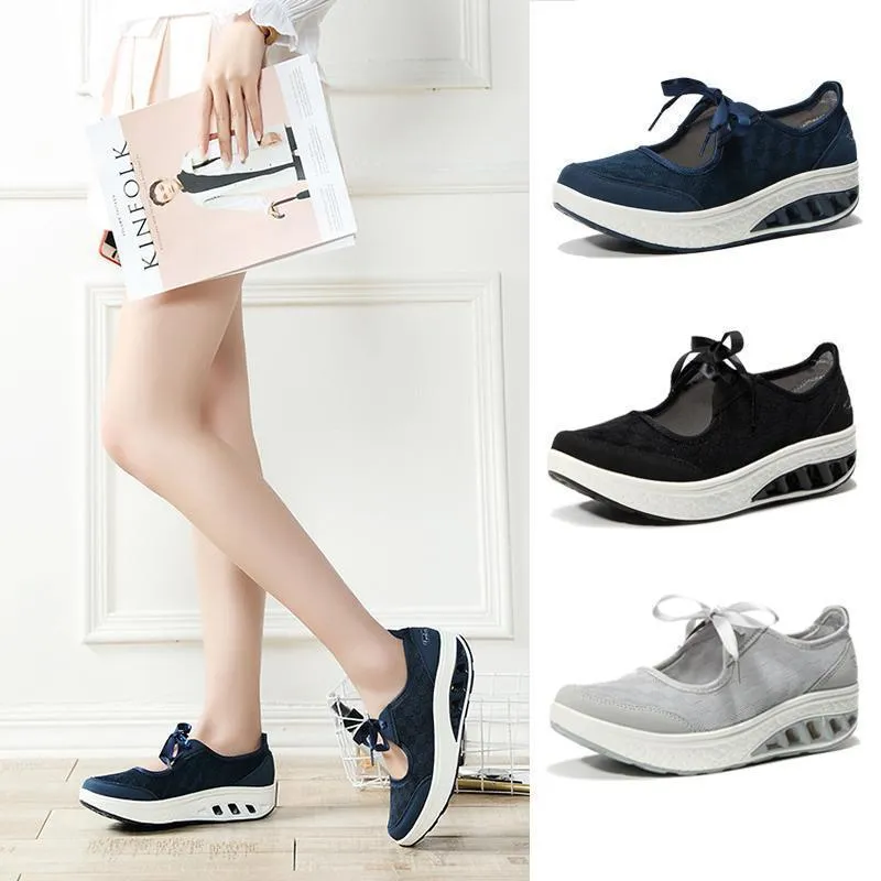 Women Spring Shoes Slip On Platform English Dress Shoes