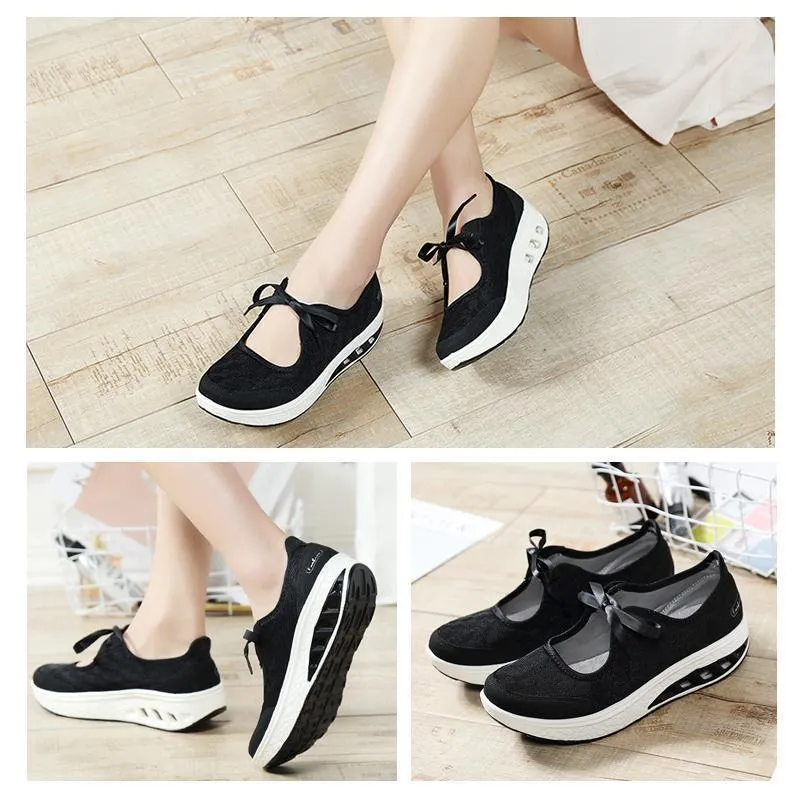 Women Spring Shoes Slip On Platform Casual Dress Shoe