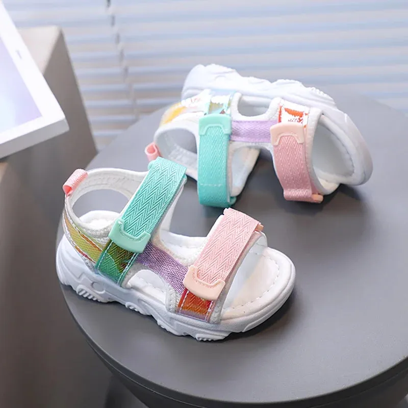 Platform Heels Sandals Children's Soft Comfy Sandals Non-Skid Soles Kids Sandals for Baby Girls Children Beach Shoes