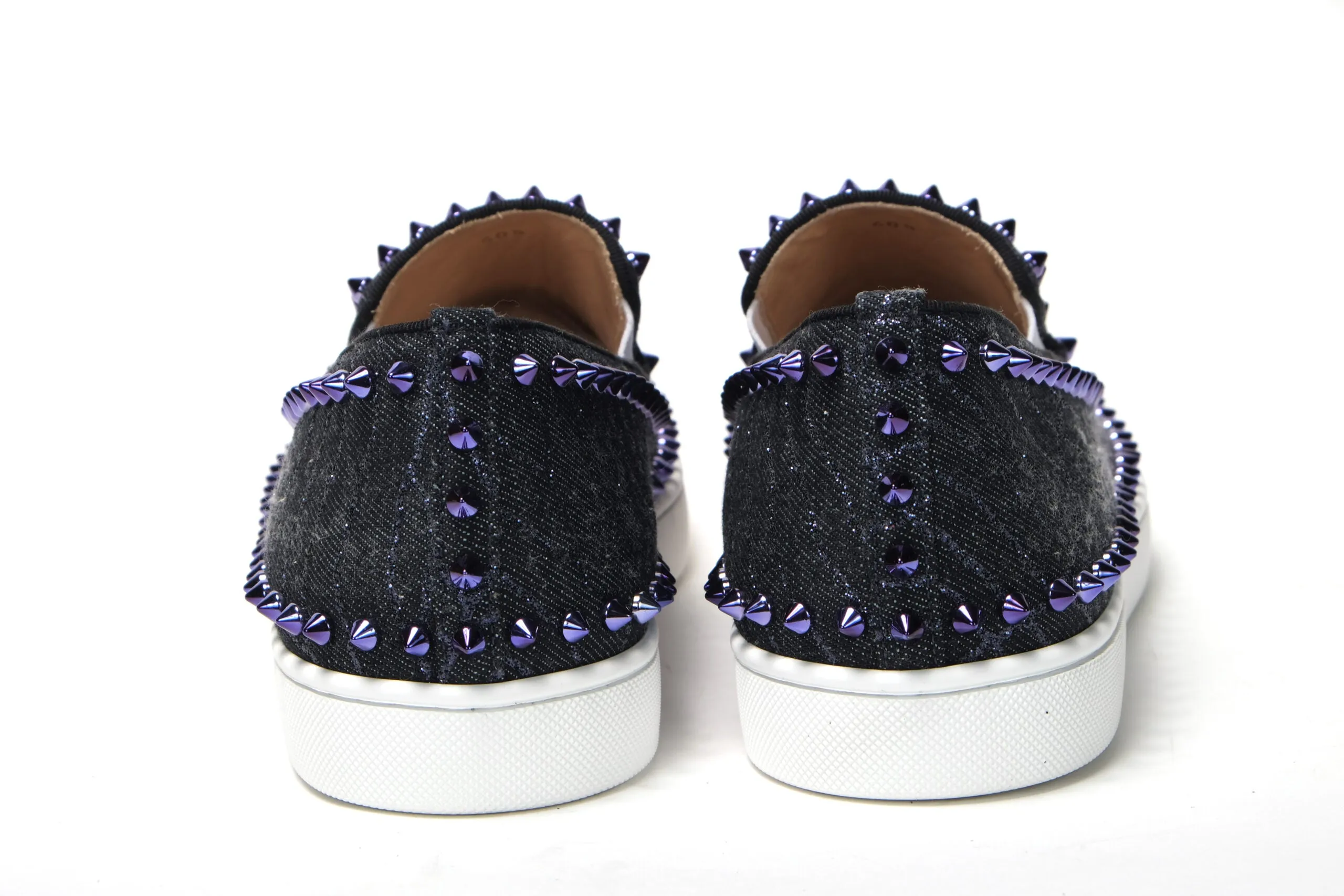 Ariat Loafers Christian Louboutin Navy/Electro Met Pik Boat Flat Shoes