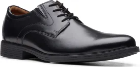 Dr Scholl's Dress Shoes Clarks Men's Whiddon Plain Dress Shoes- Black Leather