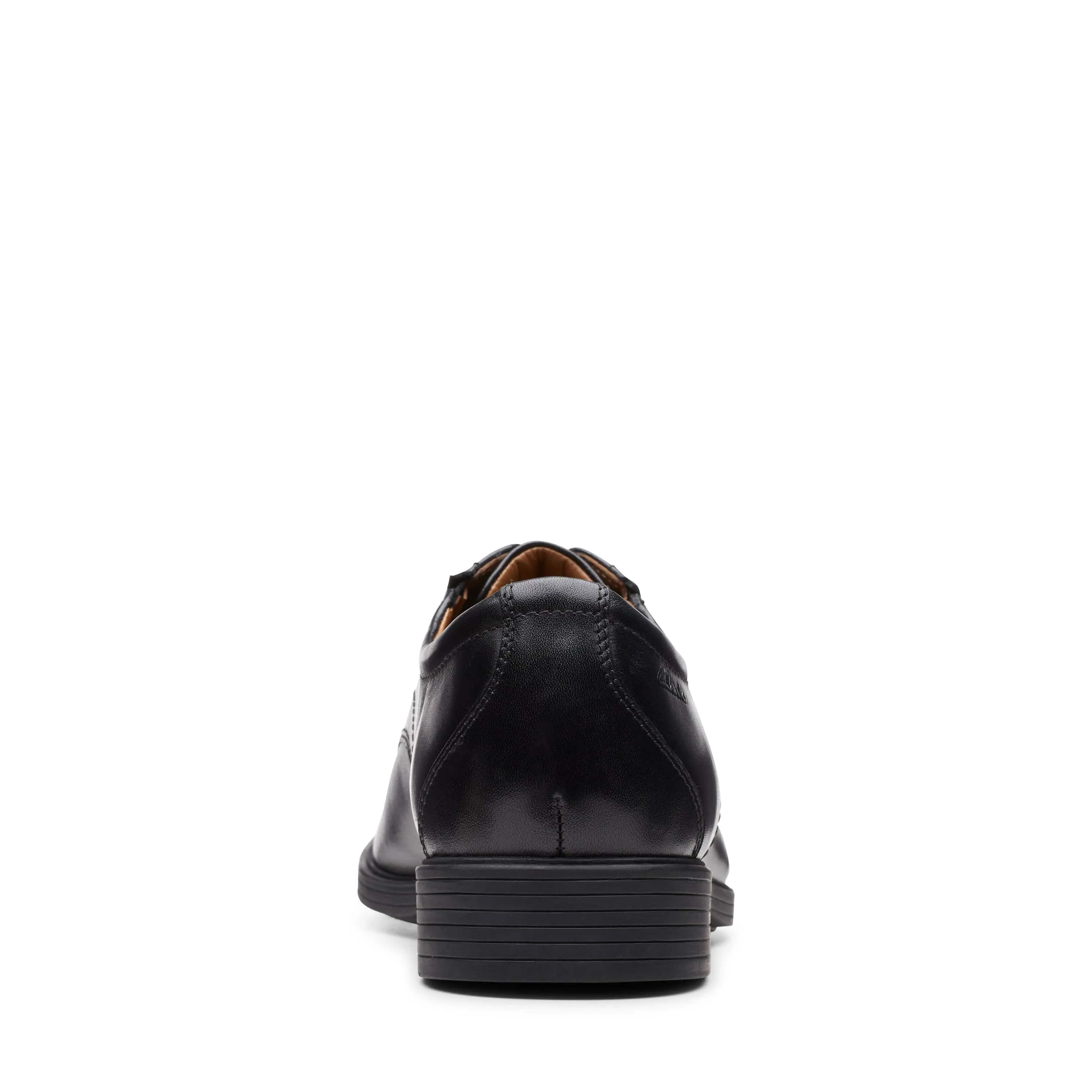 Shoes Dress Clarks Men's Whiddon Plain Dress Shoes- Black Leather