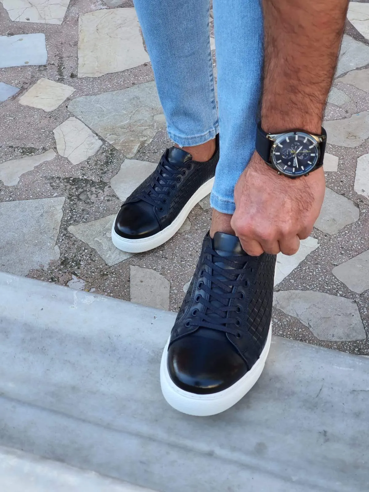 Clarra Navy Blue Sardinelli Sneakers Best Long Distance Asics Running Shoes