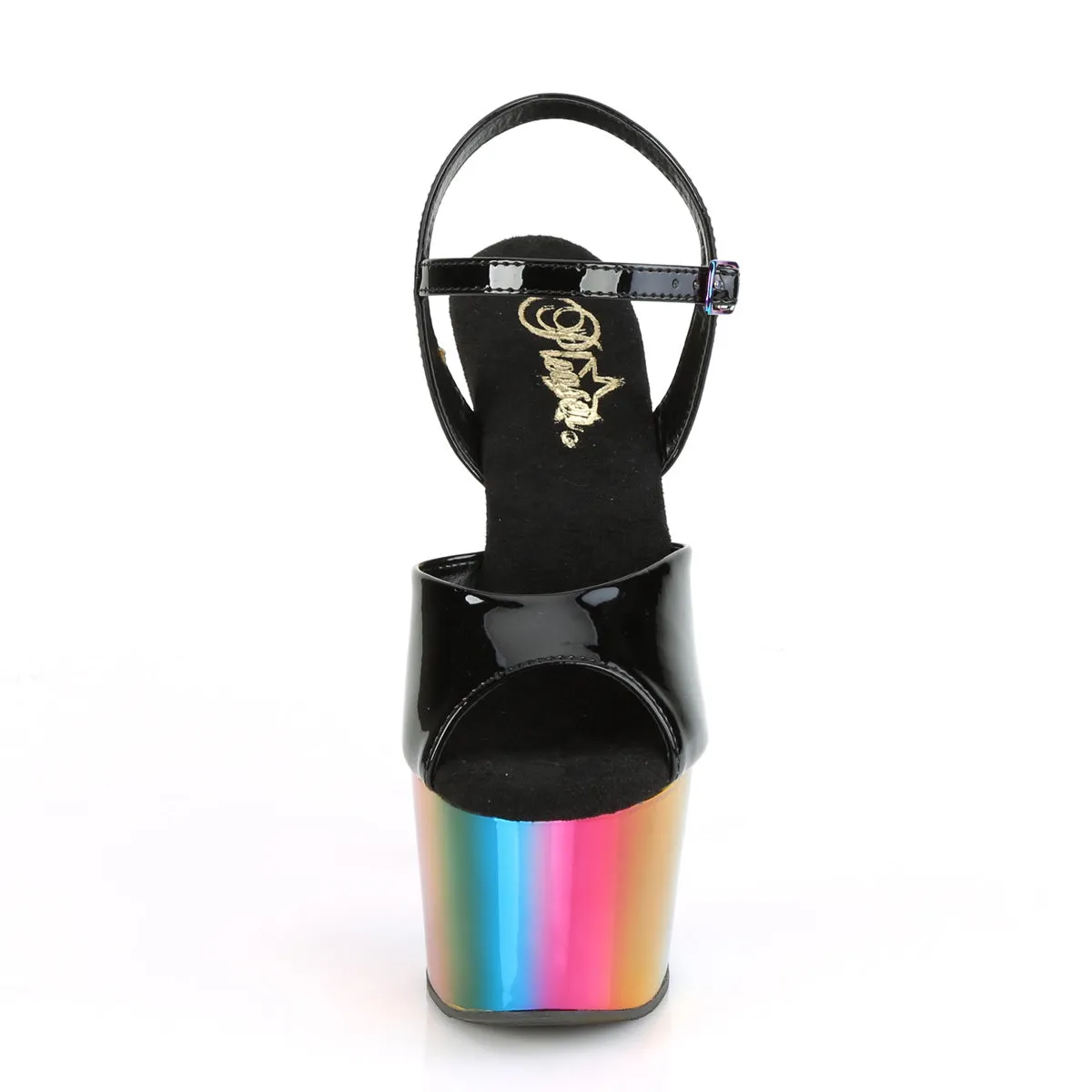 ADORE-709RC Pleaser Black/Rainbow Chrome Sexy Platform Shoes (Pole Dancing Heels) Asics Gel-excite 6 Running Shoes