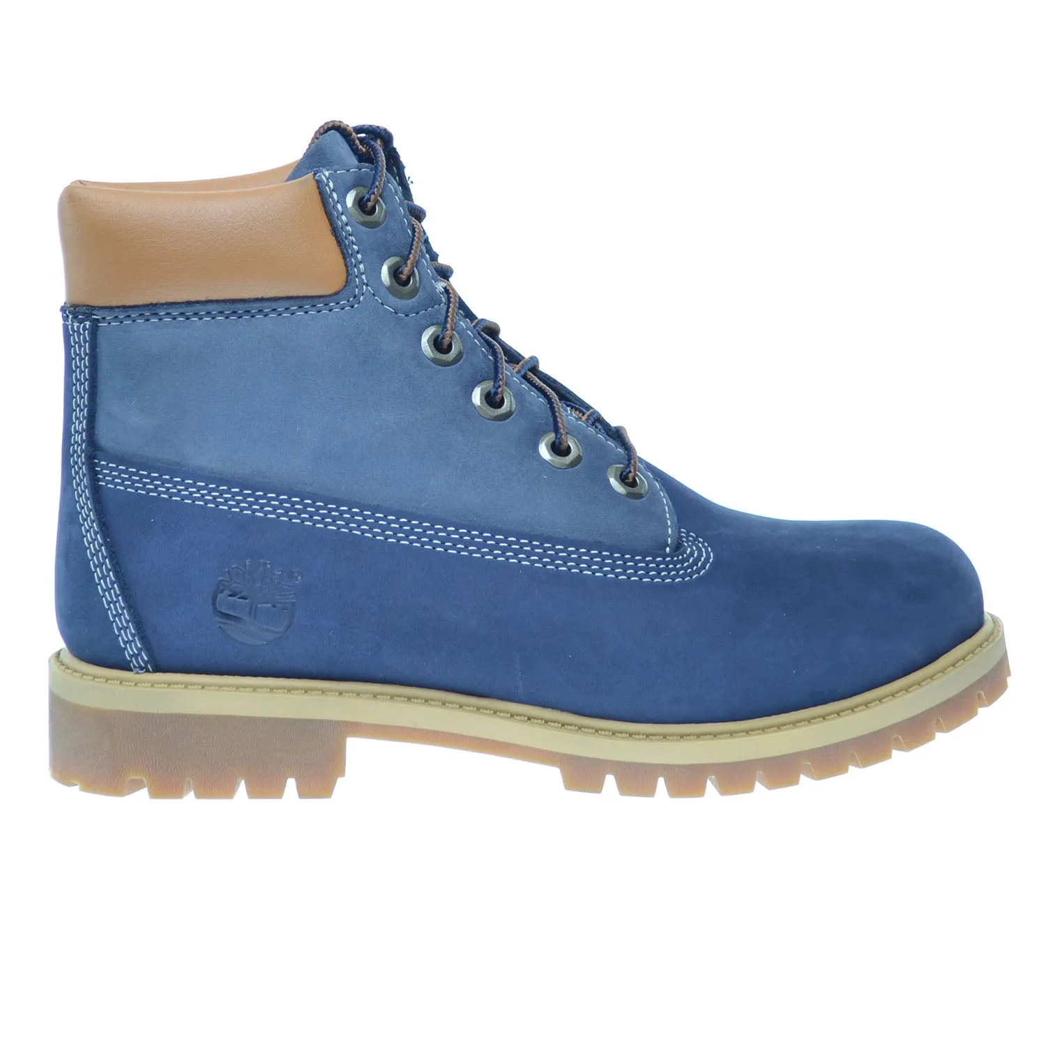 Timberland 6Inch Premium Big Kids Waterproof Boots Blue/Light Blue Holo Hiking Boots
