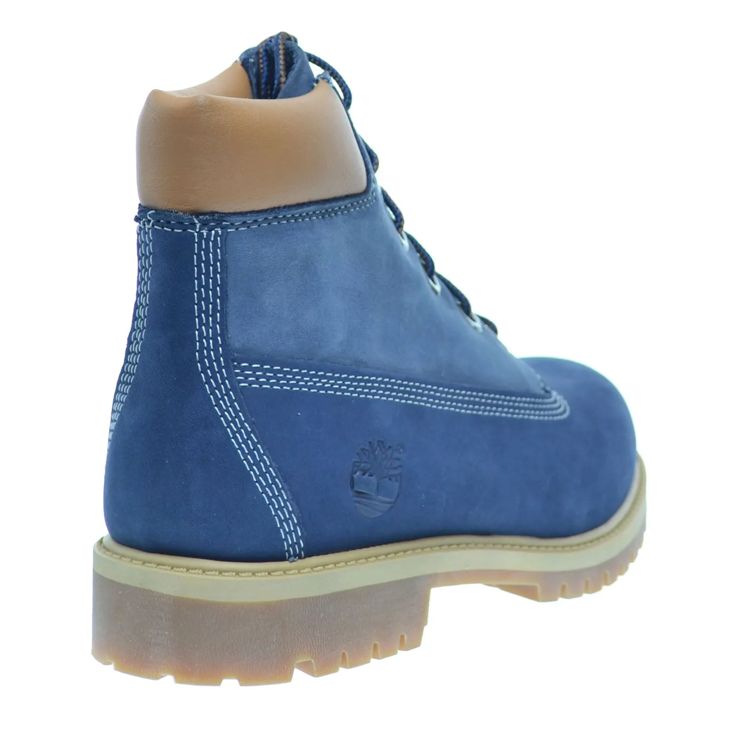 Timberland 6Inch Premium Big Kids Waterproof Boots Blue/Light Blue All Purpose Hiking Boots
