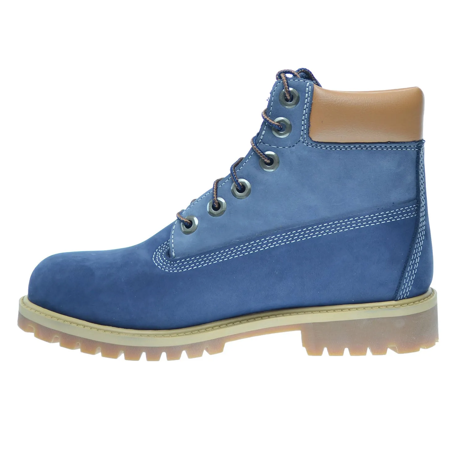Timberland 6Inch Premium Big Kids Waterproof Boots Blue/Light Blue Best All Terrain Hiking Boots