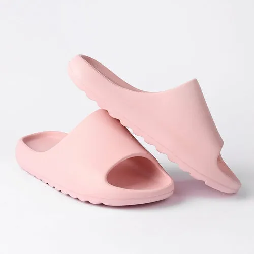 Cloud Pillow Slippers for Women - Pink Shower Shoes for College Dorm Slides Shoes Cheap