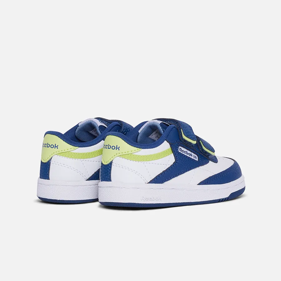 Club C 2v 2.0 White/Uniform Blue/Acid Yellow Pga Store Tennis Shoes
