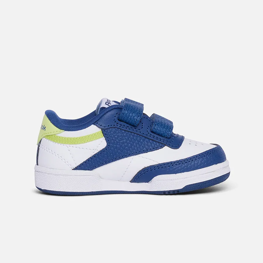 Best Diabetic Tennis Shoes Club C 2v 2.0 White/Uniform Blue/Acid Yellow