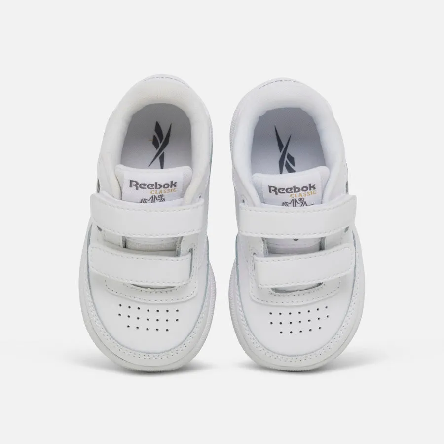 Dying Tennis Shoes Club C 2v 2.0 White/White/Pure Grey 5