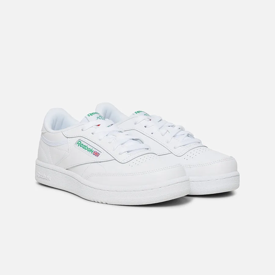 Club C Shoes - Grade School White/Glen Green/Vector Blue Men Chanel Tennis Shoes