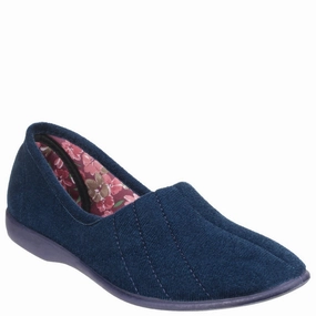GBS Audrey Ladies Slipper Anti   Slip Pattern Comfort Cushioning