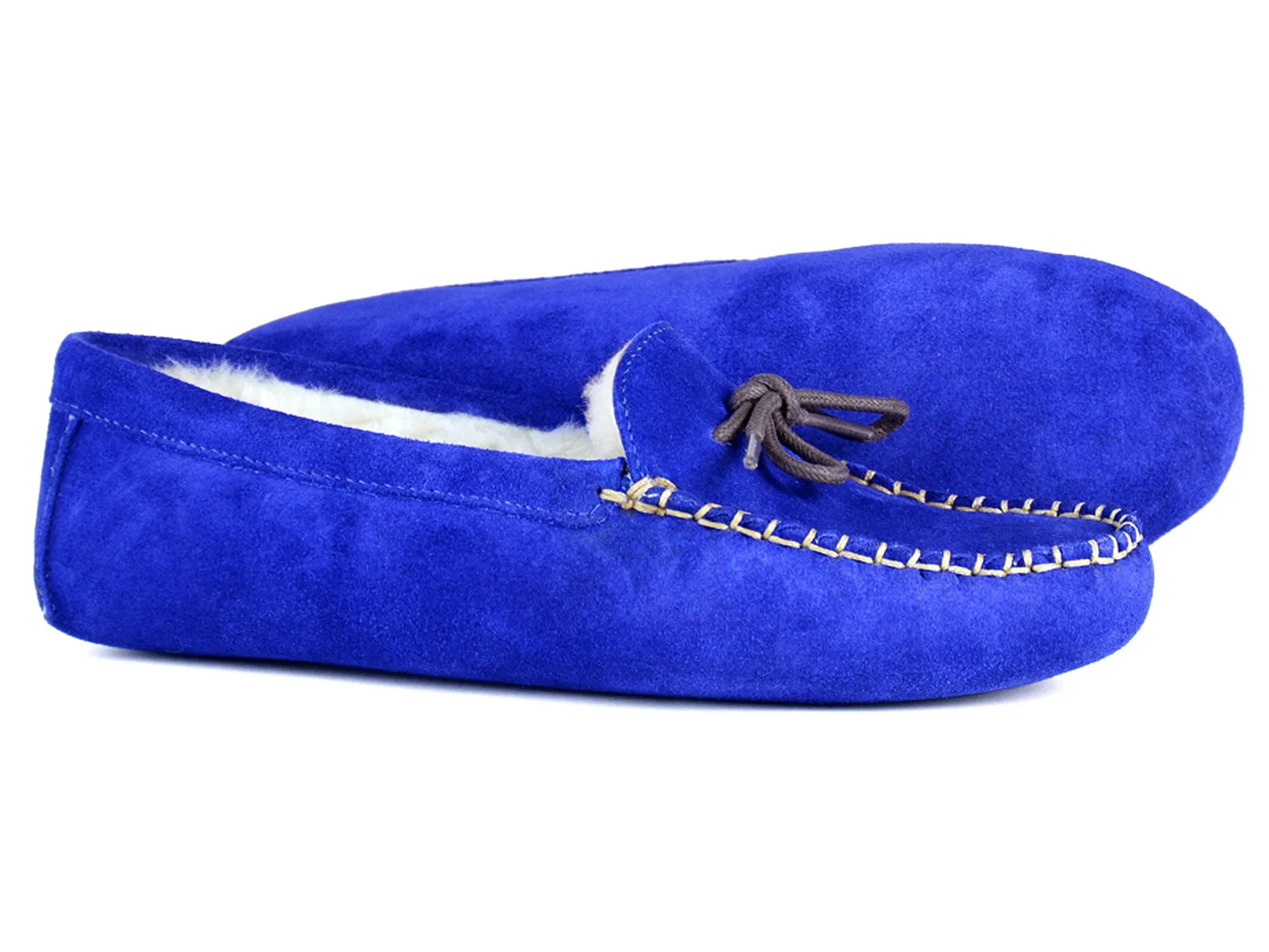 COCOPAH Ladies Royal Blue Suede Fleece Fur Lined Slipper by Orca Bay Adidas Samba Liverpool Shoes