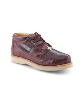 Buy New Balance Tennis Shoes Men'S Los Altos Genuine Stingray & Ostrich Four Eyelet Lacing Maroon Dress Shoe ~ Burgundy Dress Shoe ~ Wine Color Dress Shoe Authentic Genuine Skin Italian Tennis Dress Sneaker Shoes Mens Ostrich Skin Shoes