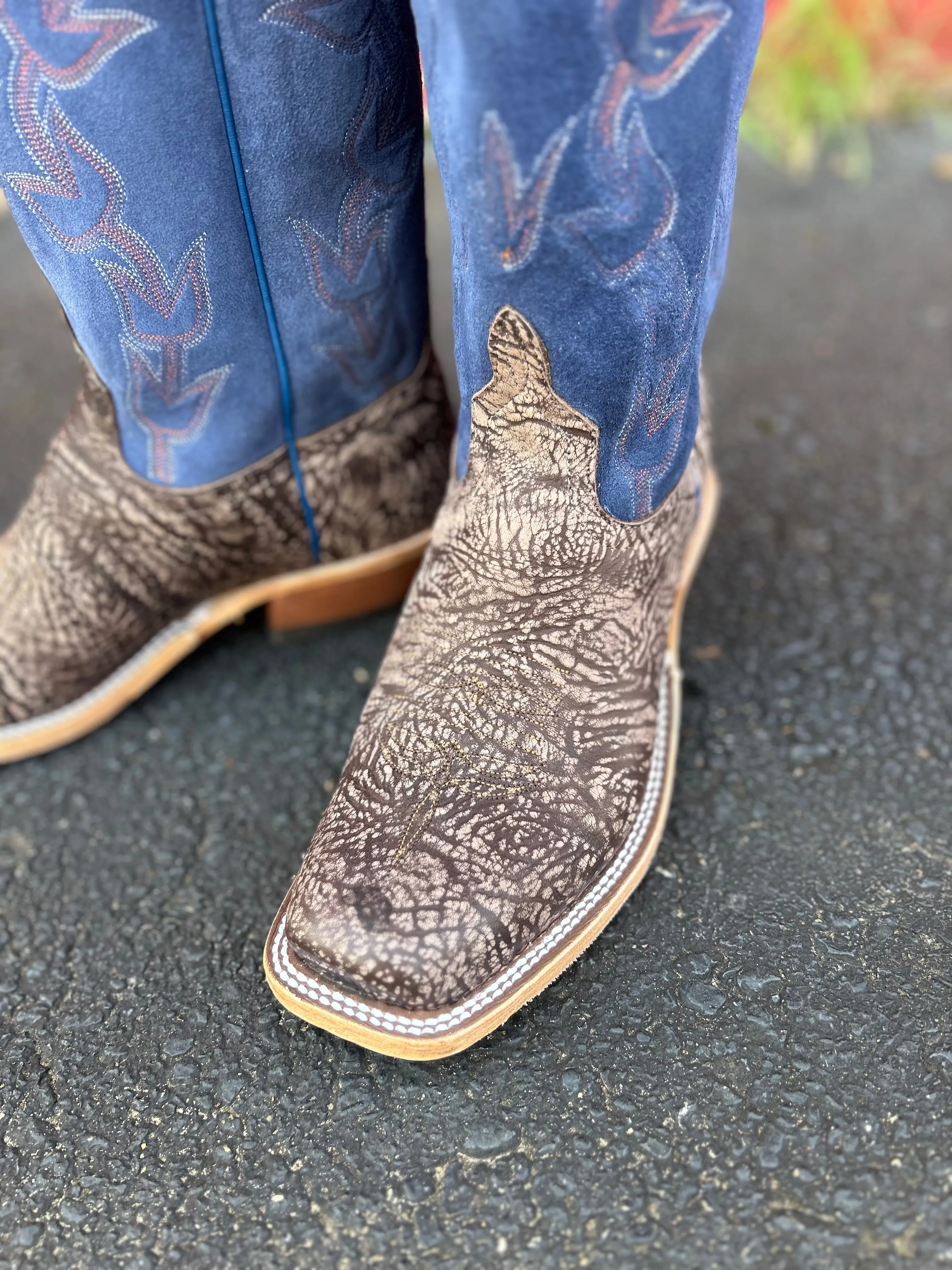 PATTON'S ANDERSON BEAN EXCLUSIVE "THE THOMAS" BROWN WASHED SHOULDER BOOTS Best Work Boots For On Concrete