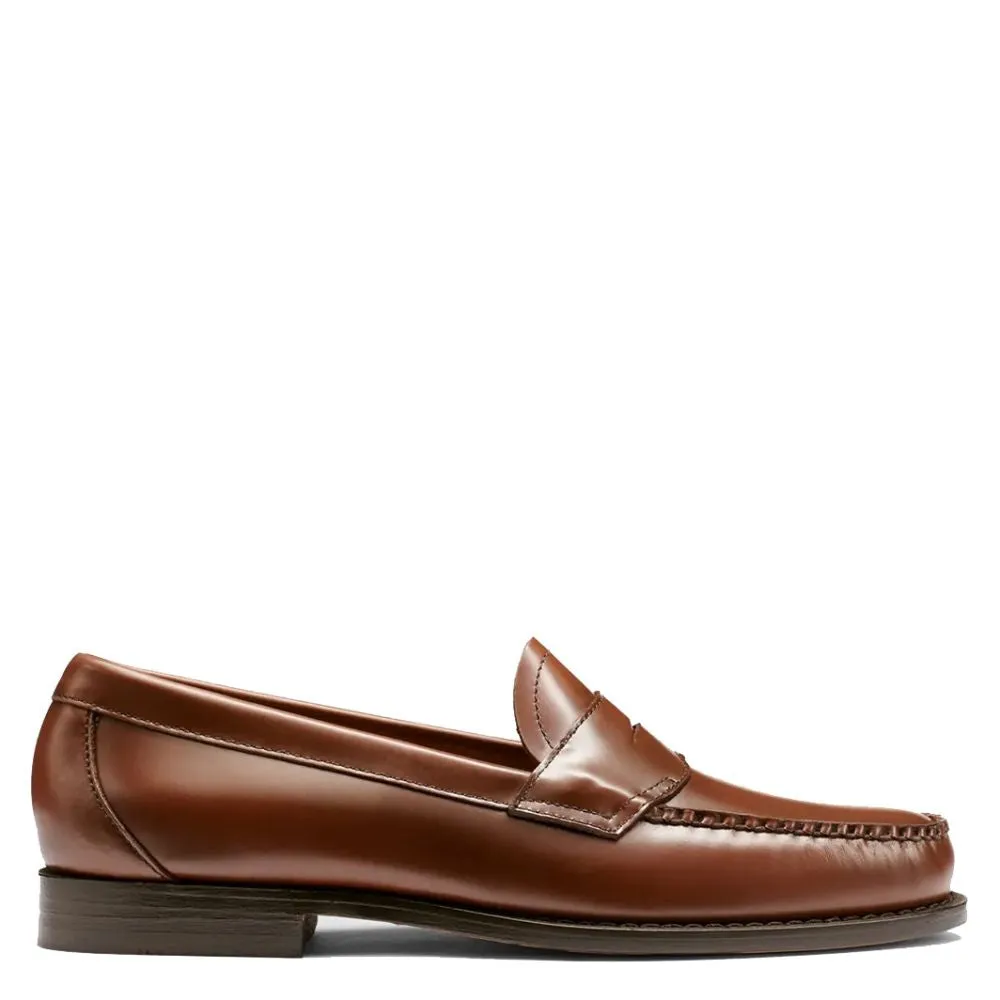 G.H Bass Men's 1936 Logan Flat Strap Weejuns Loafer in Cognac Skull Loafers