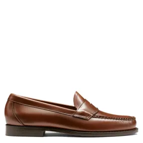 Outfits With Chunky Loafers G.H Bass Men's 1936 Logan Flat Strap Weejuns Loafer in Cognac