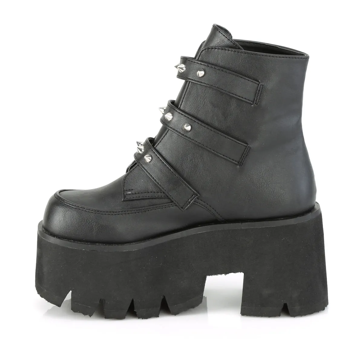 3 Inch Heel ASHES-55 Black Pu 400g Insulated Work Boots