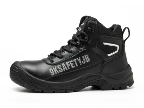 Western Lace Up Work Boots Men's Work Boots Steel Toe Lightweight Industrial & Construction Work Safety Shoes Indestructible Sneakers