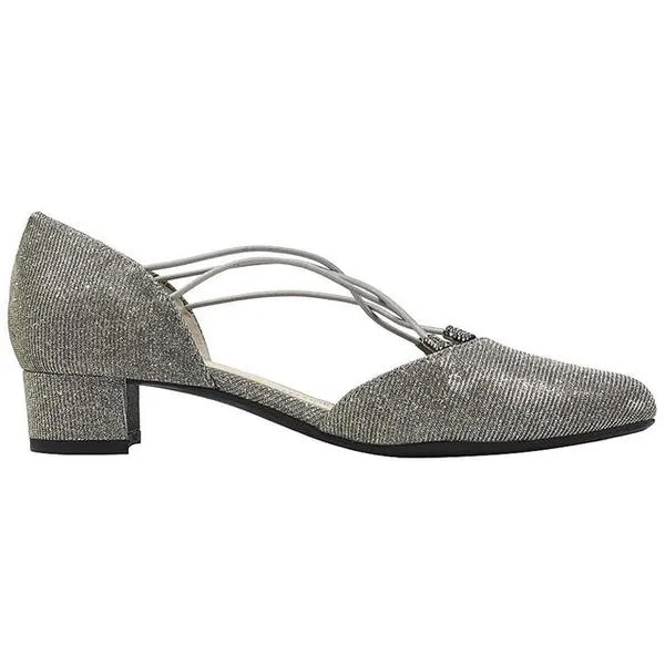 J. Renee Charolette Pewter Heel (Women's) Laces Dress Shoes