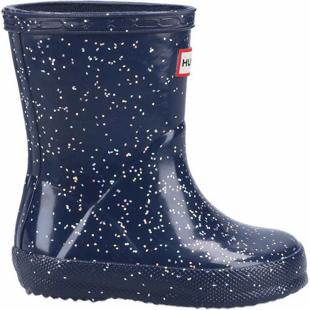 Practical Active Lifestyle Hunter Kids First Classic Giant Glitter Rain Boots