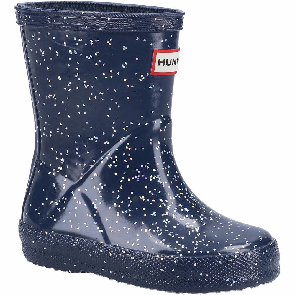 Hunter Kids First Classic Giant Glitter Rain Boots Mountain Proof