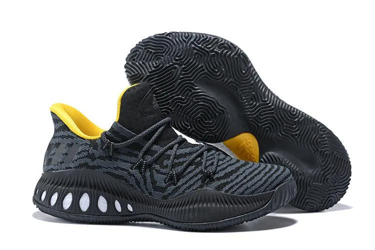 Adidas 2017 Crazy Explosive Low Primeknit Black Yellow Asics Holiday Shoes