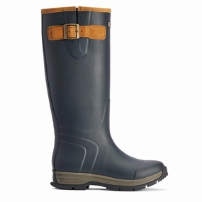 Ariat Womens Burford Insulated Wellington Navy Ready for Rain Stormy Days