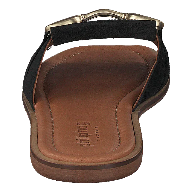 Svea Black Slippers That Look Like Feet