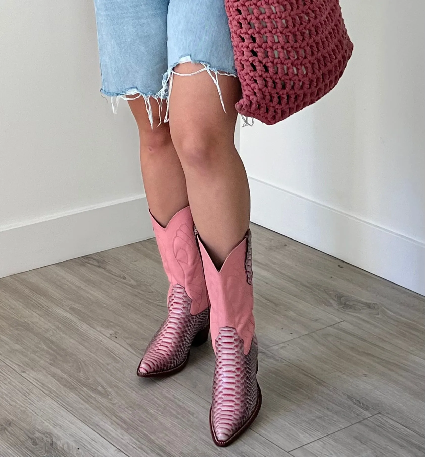 Como la Flor (Pink Boots) Best Work Boots Comfort