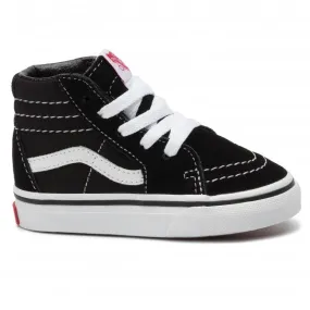 Vans SK8-Hi Black/True White - Kids Safety Tennis Shoes