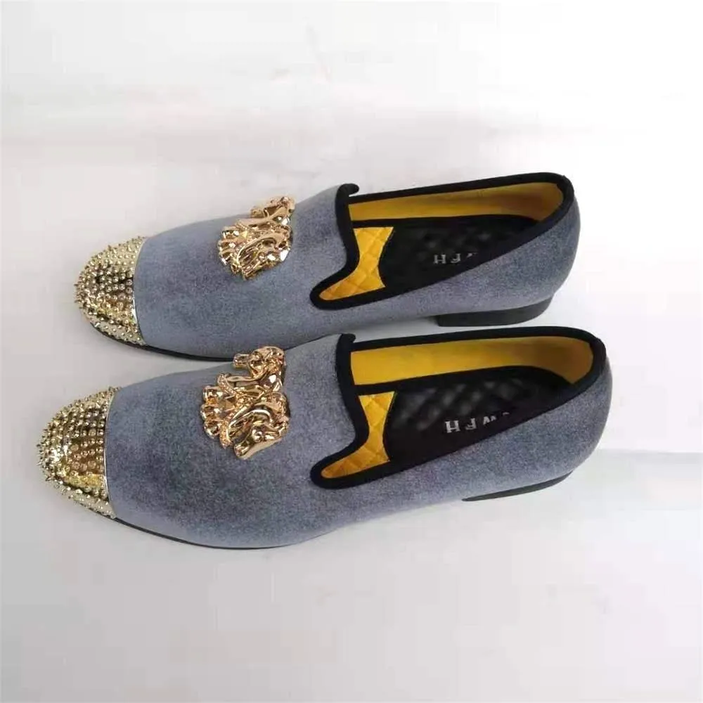 Handmade Men Loafers  Party And Wedding Shoes Lo