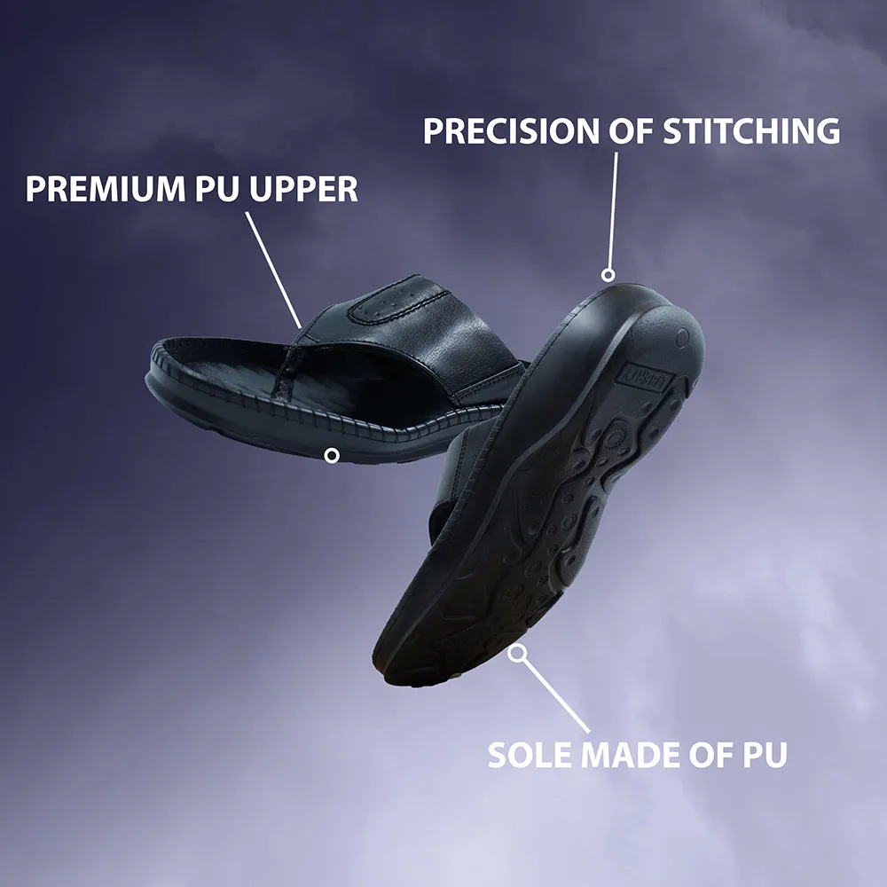 Coolers Black Casual Slipper For Men META-1 By Liberty Adult Grinch Slippers