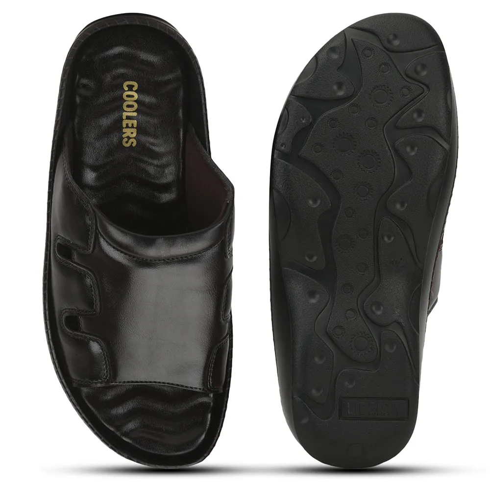 Slippers Cat Coolers Brown Casual Slippers For Men META-2 By Liberty