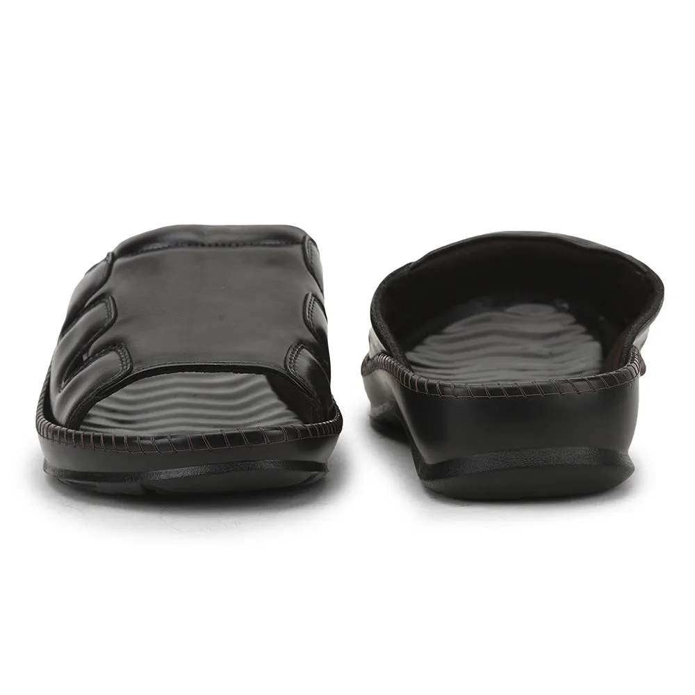 Eye Slippers Coolers Brown Casual Slippers For Men META-2 By Liberty