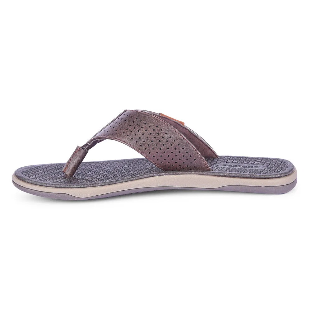 Coolers By Liberty Mens CSS-2 Brown Casual Slipper Slides Adilette