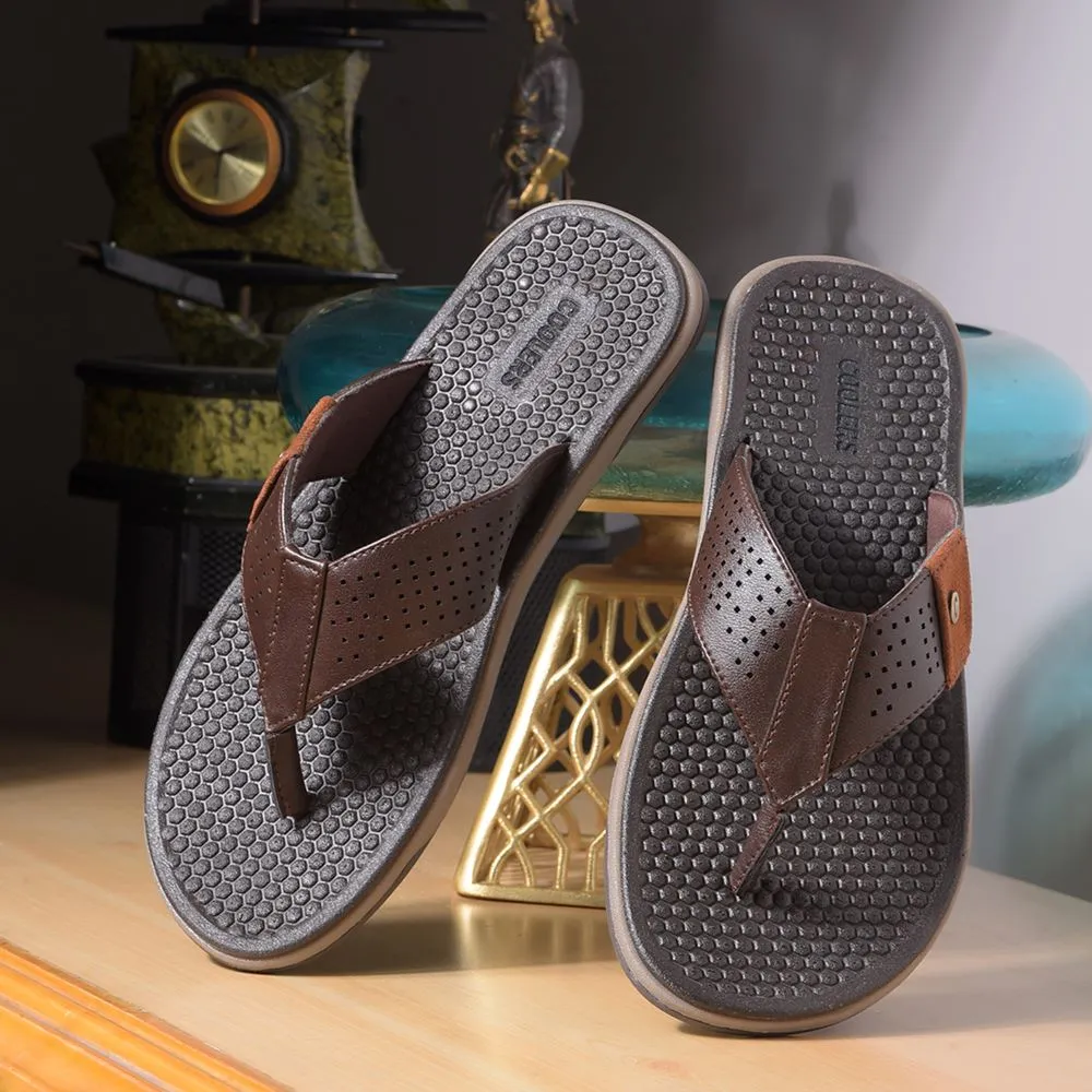 Slippers Australia Coolers By Liberty Mens CSS-2 Brown Casual Slipper