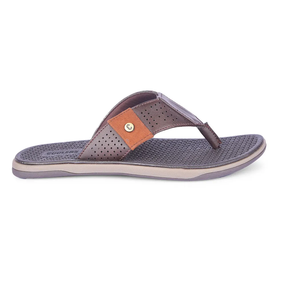 Coolers By Liberty Mens CSS-2 Brown Casual Slipper Slide Loafers