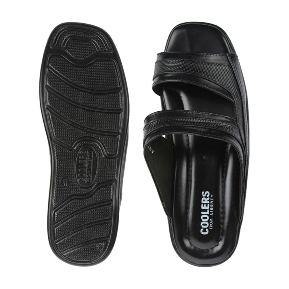 Coolers Casual (Black) Slippers For Men 2050-01 By Liberty Slip In Store Near Me