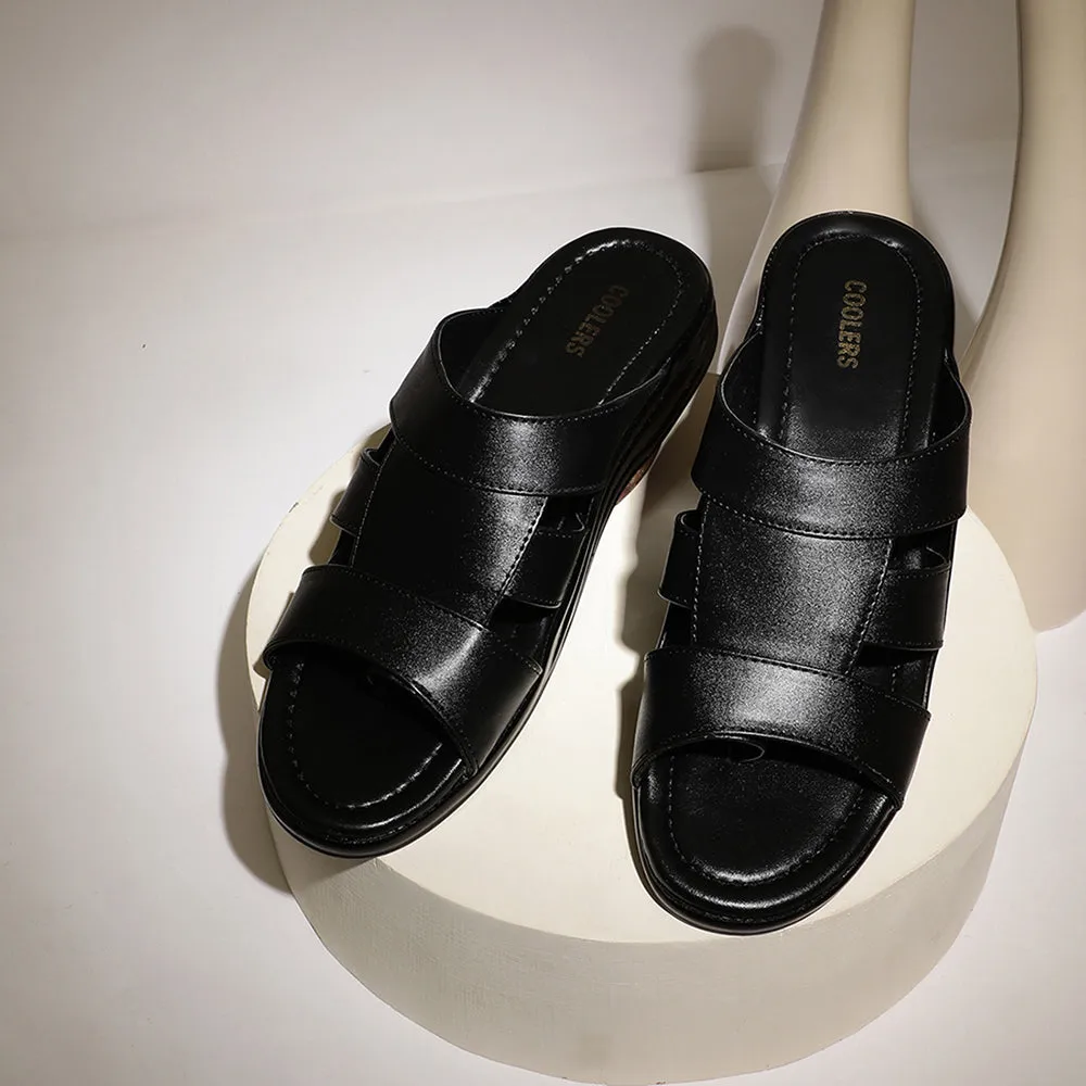 Bear Claws Slippers Coolers Casual (Black) Slippers For Men 7123-120 By Liberty