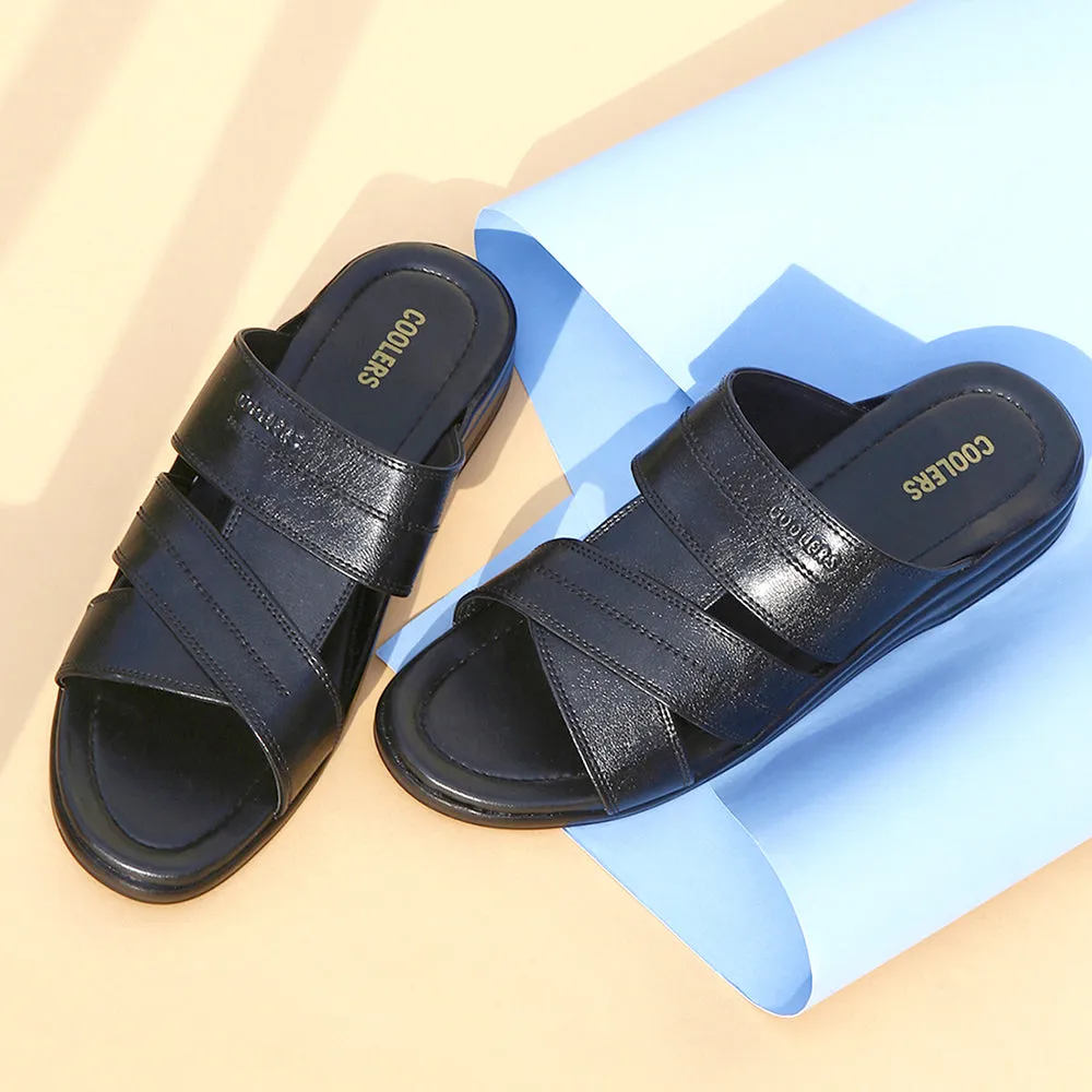 Coolers Casual (Black) Slippers For Men 7123-143 By Liberty Mustard Seed Tasman Slippers