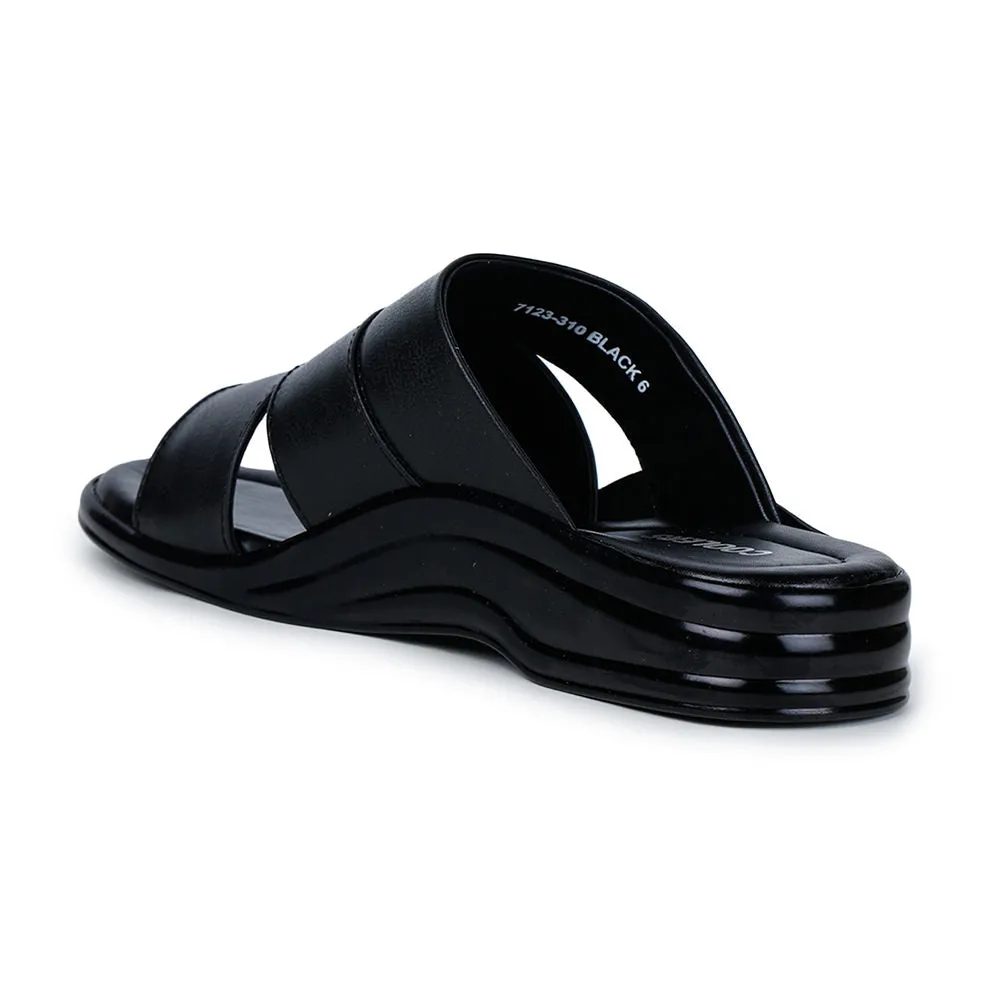 Fish Flip Flops Slippers Coolers Casual (Black) Slippers For Men 7123-310 By Liberty