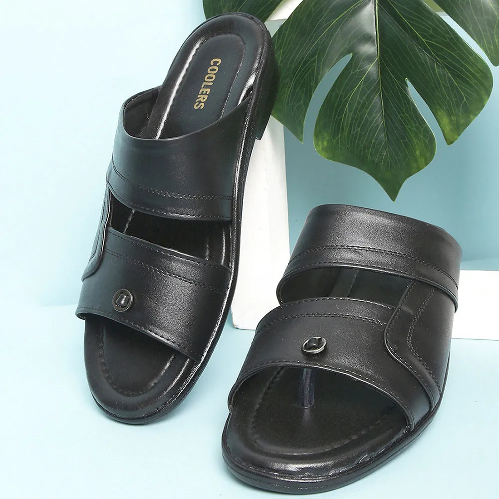 Stingray Slides Coolers Casual (Black) Slippers For Men 7153-44 By Liberty