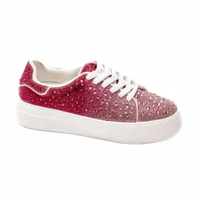Corkys Footwear - Women's Bedazzle Ombre Sneakers Travel Fox Sneakers