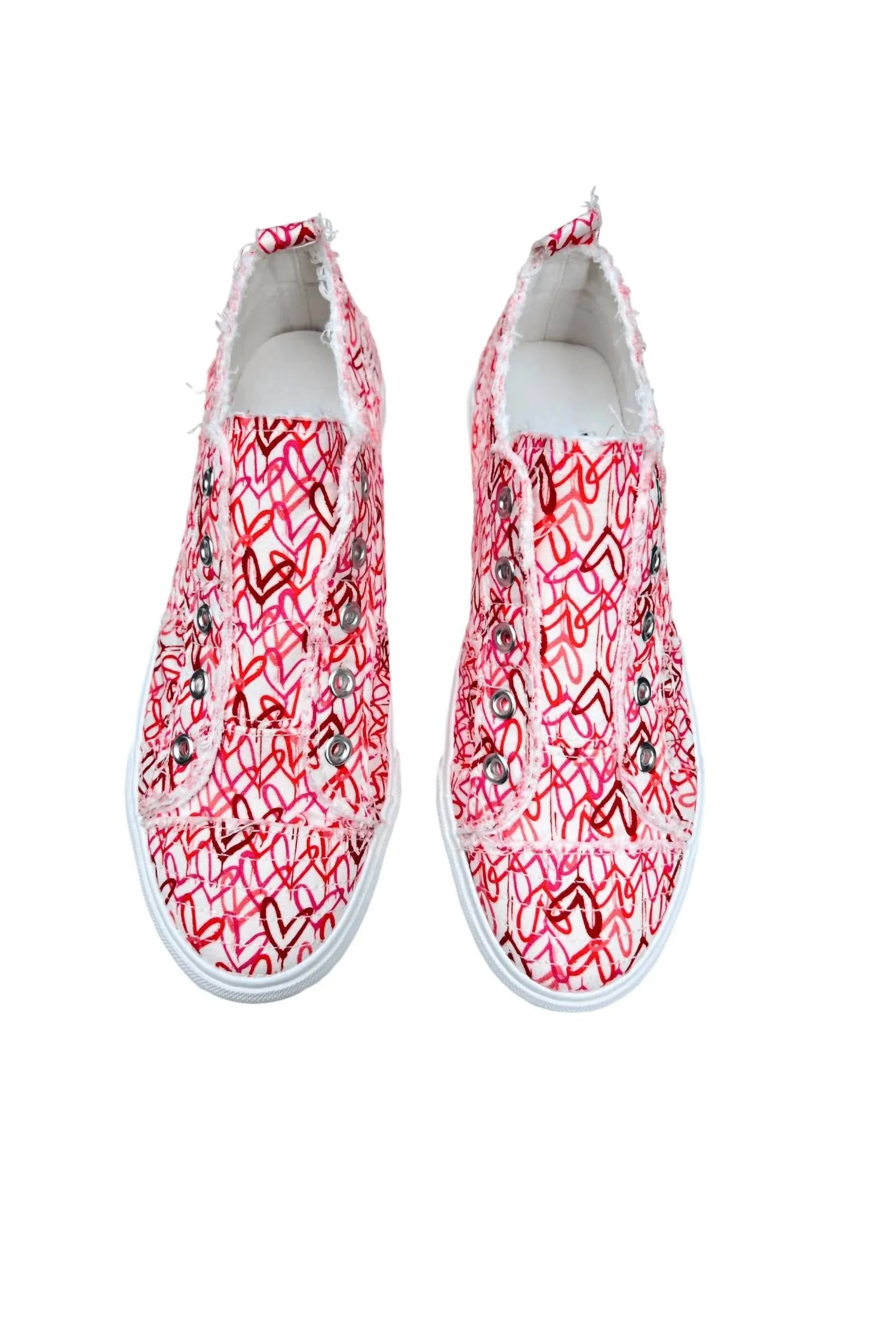 Custom Sneakers Corkys Footwear - Women's Cross My Heart Slip-On Canvas Shoes