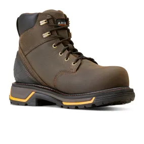 Ariat MNS Big Rig 6" Waterproof Composite Toe Work Boot (Men) - Iron Coffee Best Work Boots Soft Toe