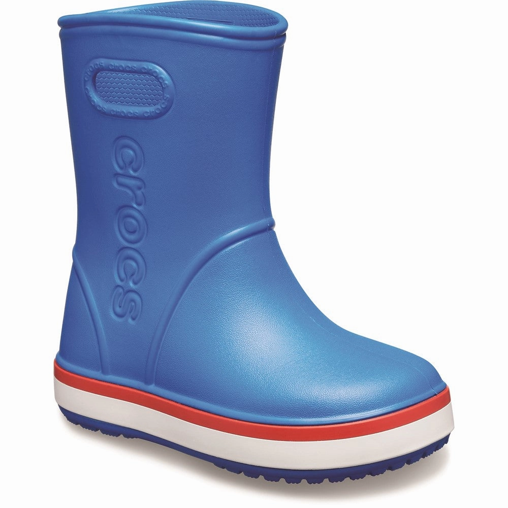 synthetic leather Toe Box Room Crocs Kids Crocband Rainboot Pull On Wellington