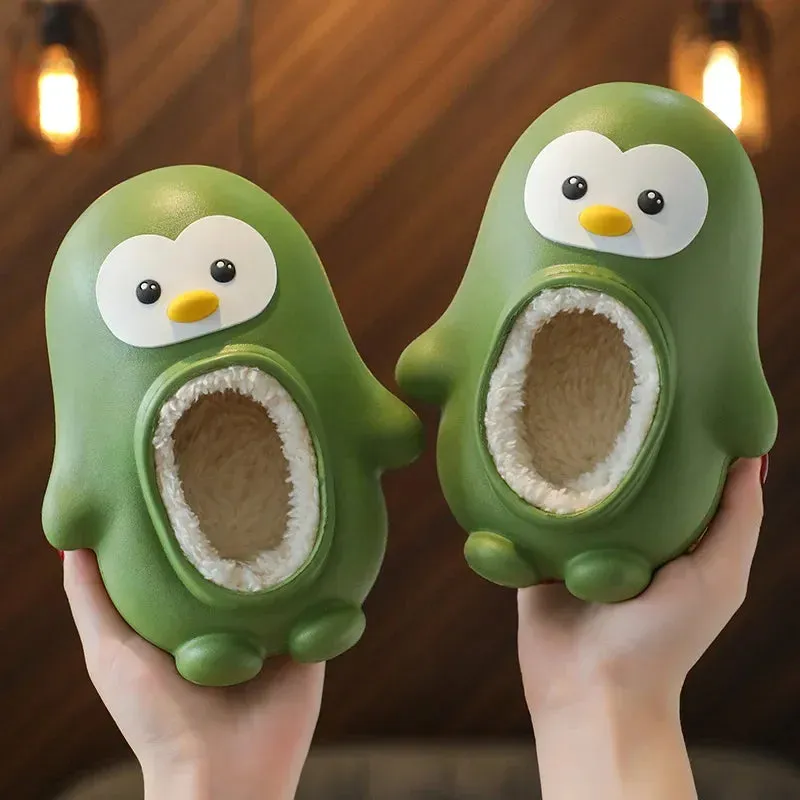 Leopard Slides Shoes CozyCubs Parent-Child Cotton Slippers