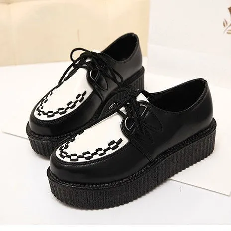 Creepers Shoes Woman plus size 35-41 platform Women Flats Shoes
